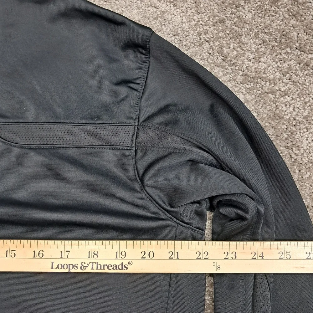 Jordan Mens Full Zip Track Jacket Black Jumpman Mesh Panels Mock Neck M